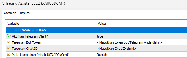 Telegram Settings