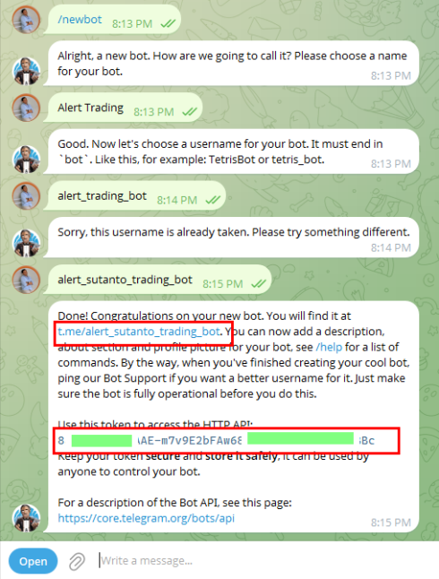 Dapatkan Token API
